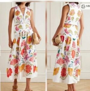 Farm Rio Floral Insects Mididress